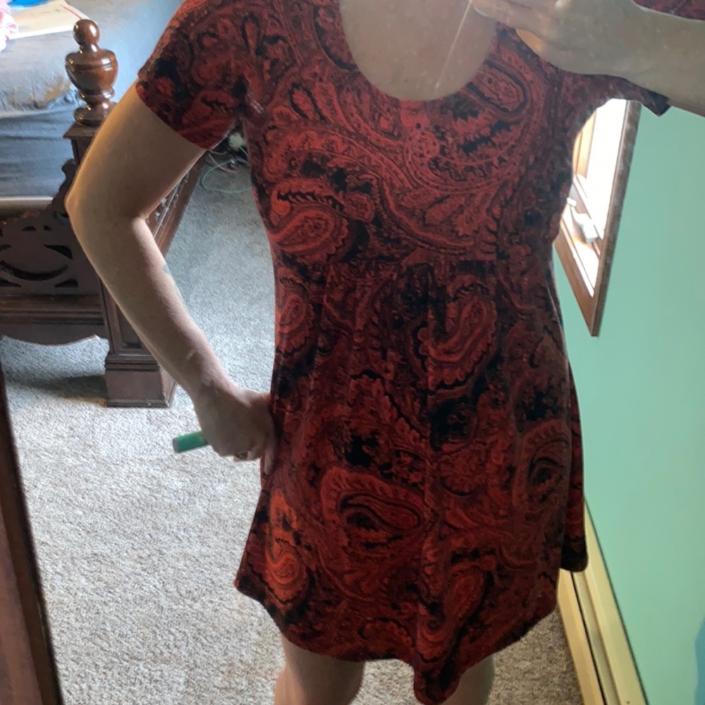 2/$10 R&B dress Medium red stretchy soft Summer Dress
